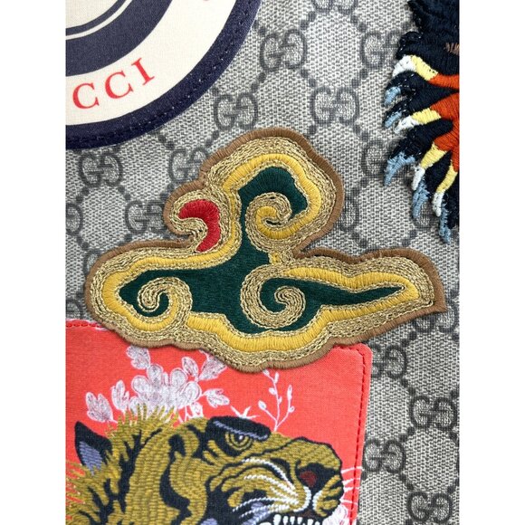 GUCCI Soft GG Supreme Monogram Drawstring Backpack Tote 2 Way Bag Unisex Patches - Picture 11 of 16